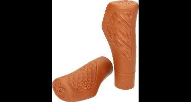 ABI Fiets handvatten - Bruin - Set - 130/95mm