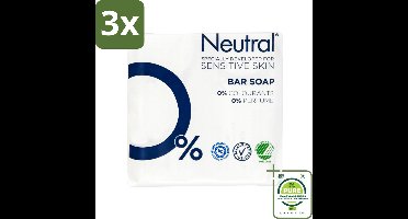 3 x Neutral - Zeep - Bar Soap - Gevoelige huid - 2 Bars - Grootverpakking - Neutral Zeep - Parfumvrije Zeep - Gevoelige Huid - Bar Soap - Natuurlijke Zeep