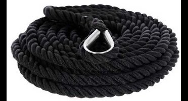 Plastimo Set Van 3-strengs Afmeerkabels Met Kausoog 30 M Zwart 18 mm