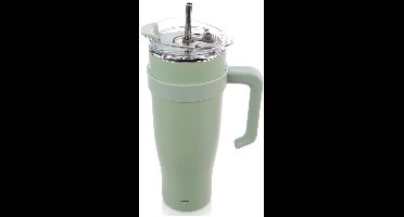 Thermosbeker Edelstaal Munt met Handvat TERMO 1,2 l - Koffiebeker To Go - Theebeker - Thermische Mok - Drinkbeker