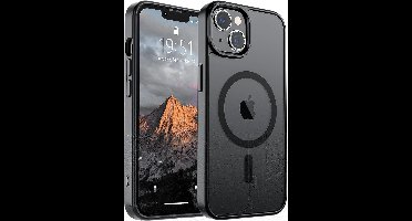 Ntech - Hoesje Geschikt voor iPhone 13 Hoesje Mat Zwart – Transparant Bumper Hoes - Geschikt voor MagSafe hoesje iPhone 13 – Slank & Schokbestendig