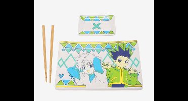 Hunter x Hunter Ceramic Sushi Set with Chopsticks Gon & Killua