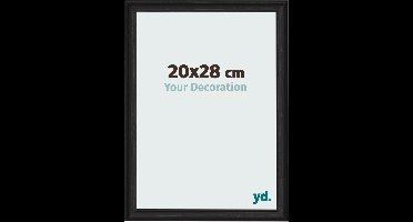 Your Decoration - Fotolijst 20x28 cm - MDF - Zwart Houtnerf - Lazio