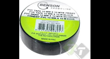 Isolatie Tape PVC zwart, electra tape 10 meter lang