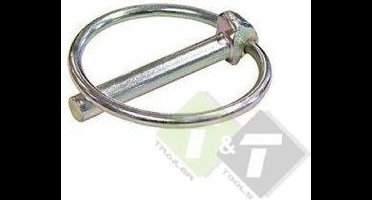 Borgpen 10 mm met verende ring - Borgpen - Borgpin - Borg pen - Borg pin.