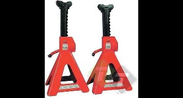 Assteun set van 2 stuks, as steun capaciteit 2 Ton, min. Hoogte 275mm, max. Hoogte 428mm