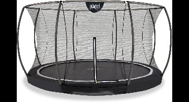 EXIT Black Edition Trampoline ø427cm - Inground - Ingraaftrampoline - Rond - Voor Kinderen - Zwart