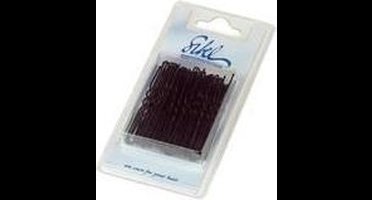 Sibel Haarspelden geribbeld Zwart 65mm