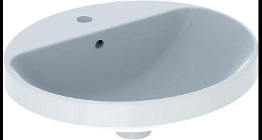 Geberit VariForm - Inbouw wastafel 50x45 cm, met overloop, met kraangat, wit 500.712.01.2