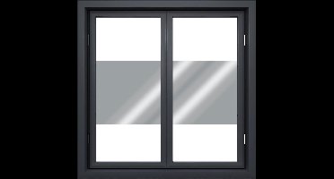 Raamfolie zonwerend- 152cm transp/zilver