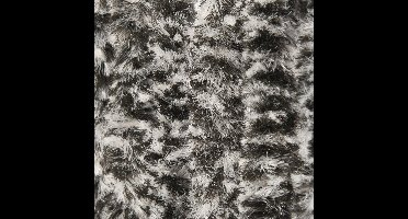 Vliegengordijn-kattenstaart- 100x240 cm grijs/zwart/wit mix in doos