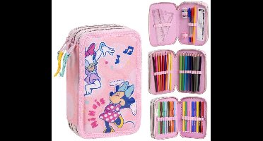 Disney Minnie Music etui met benodigdheden, 3 lagen
