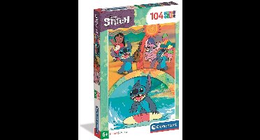 Clementoni - Puzzel - 104 Stukjes - Disney Stitch - Kinderpuzzel - Vanaf 6 jaar