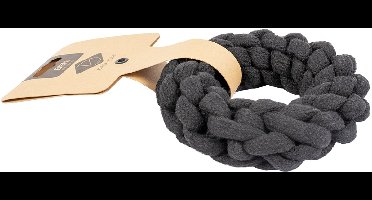 Ben gevlochten ring XS - 13x10mm zwart