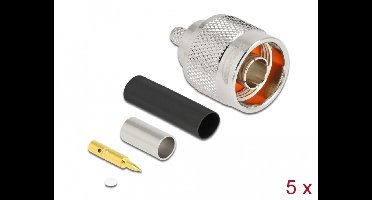 N plug voor het krimpen van LMR 200 met bijpassende krimpbuis