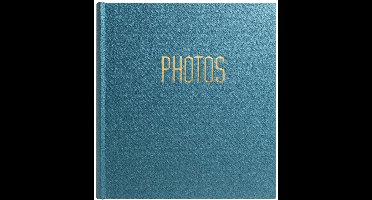 Exacompta Fotoalbum boekgebonden 60 zwarte pagina's OfficeByMe - Eendenblauw - 15603E