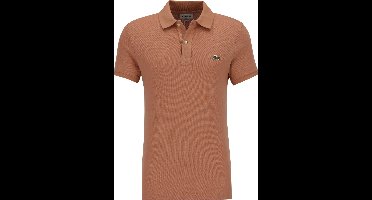 Lacoste Slim Fit polo - pecannoot bruin