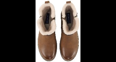 Tom Tailor - Waterdichte laarzen met voering - Maat 36 - cognac