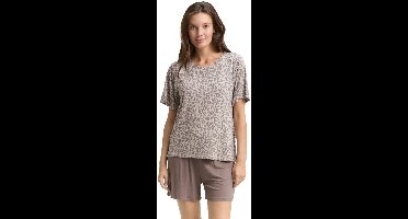 TOM TAILOR Victoria Dames Shortama met leoprint