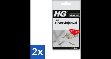 2 x HG X Zilvervisjesval - Zilvervisjes - Ongediertebestrijding - Gifvrije Val - Reukloze Val - Huisdierenveilig