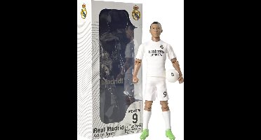 Megableu - Kylian Mbappé - Actiefiguur 20 cm - Mbappé Real Madrid - Voetbal Speelfiguur met Bewegende Ledematen