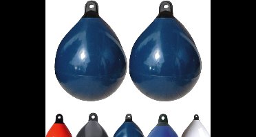 Set van 2 Majoni bolvormige stootkussens, diameter 45 cm, marineblauw