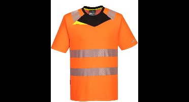 Portwest DX4 Hi-Vis T-shirt K/M DX413 - Oranje/Zwart - S