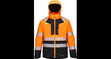 Portwest DX4 Hi-Vis Klasse 2 Winterjack DX430 - Oranje/Zwart - XL