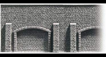 NOCH 58048 H0 Muur met metselwerk Arcade