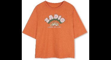 Zadig & Voltaire X60539 T-shirt Met Korte Mouwen Oranje 16 Years Meisje