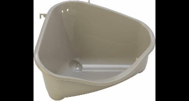 Moderna Hoektoilet - Knaagdiertoilet - Medium - Kleur: Warm Grijs - 35.5 x 23.4 x 19 cm
