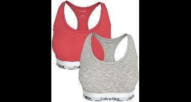 Calvin Klein Onderbroek Bralette Lv00qf8494 3y1 Punch Pink/grey Heather Dames Maat - S