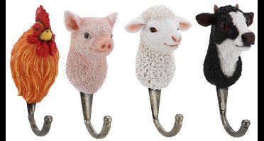 Esschert Design Haak boederijdierkop.