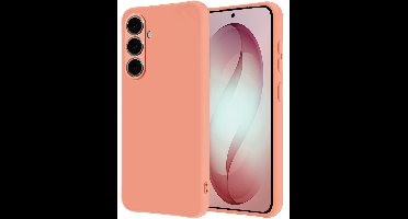 Hoesje - Geschikt voor Samsung Galaxy S26 - Sterk & Shockproof - Hoes Cover - Siliconen Case - Perzik