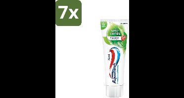7 x Aquafresh Tandpasta Anti-Caries 75 ml - Tandpasta Anti Gaatjes - Anti Gaatjes Tandpasta - Fluoride Tandpasta - Bescherming Tegen Gaatjes - Gezond Tandvlees