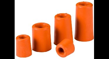Deurbuffer rubber rood 50mm