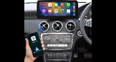 12,3 Inch Autoradio – Multimedia Systeem – Touchscreen Navigatie – Auto Head Unit – Draadloze CarPlay Android Auto – HD Scherm 1920x720 – Plug & Play Installatie