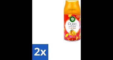 Air Wick – Luchtverfrisser Navulling – Island Mango – 250 ml - Voordeelverpakking - 2 stuks