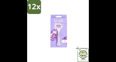 Gillette - Venus ComfortGlide Breeze – Hydraterende Gelstrips – Dames - Voordeelverpakking - 12 stuks - Huidverzorging - Scheergel
