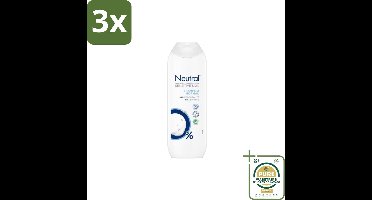 3 x Neutral – Shampoo – Normaal Haar – 250 ml - Grootverpakking - Gevoelige Hoofdhuid - Normaal Haar - Milde Shampoo - 0% Parfum - 0% Kleurstoffen