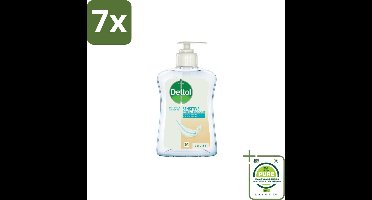 7 x Dettol – Handzeep Gevoelige Huid – Mild & Verzorgend – 250 ml - Grootverpakking - Gevoelige Huid - Handhygiëne - Antibacteriële Handzeep - Glycerine - Zeepvrije Handzeep