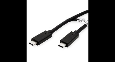 ROLINE kabel kompatibel USB 3.2 Gen2, C-C, M/M, 4K UHD-1, 10Gbit/s, Emark, 85W, zwart, 7 m