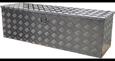 Gereedschapskist aluminium 1230x380x380mm kofferslot - Disselbak - Disselkist - Gereedschapskist - Disselkist Aanhangwagen - Novio