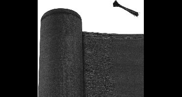 warraich-Antraciet HDPE schuttingscherm 280 g/m² - stevige inkijkbescherming met schaduwwerking-1 x 10 m