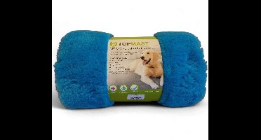 Topmast VetBed Patchwork Turquois plain - 100 x 75 cm - Antislip & Hypoallergeen