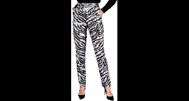 Paillettenbroek Mara zebra silver