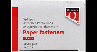 Splitpen Quantore 19mm 100 stuks goud | 240 stuks
