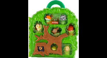 Mattel Little People bosvrienden draagkoffer speelgoedset.