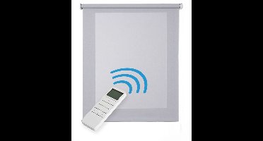 Storesdeco - Motorgecontroleerd Screen rolgordijn, thermische isolatie,Grijs 160x250cm