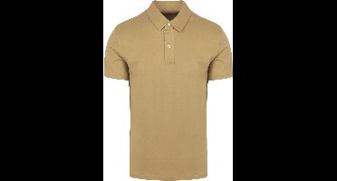 King Essentials The James Poloshirt Beige - Maat XXL - Heren - Polo shirt Heren met Korte mouw